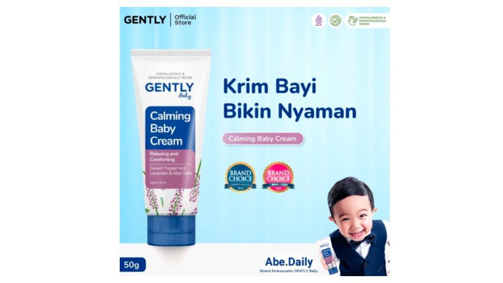 GENTLY Calming Baby Cream 50 g | Perlengkapan Bayi Newborn - Tidur Nyenyak - Nyaman untuk si Kecil