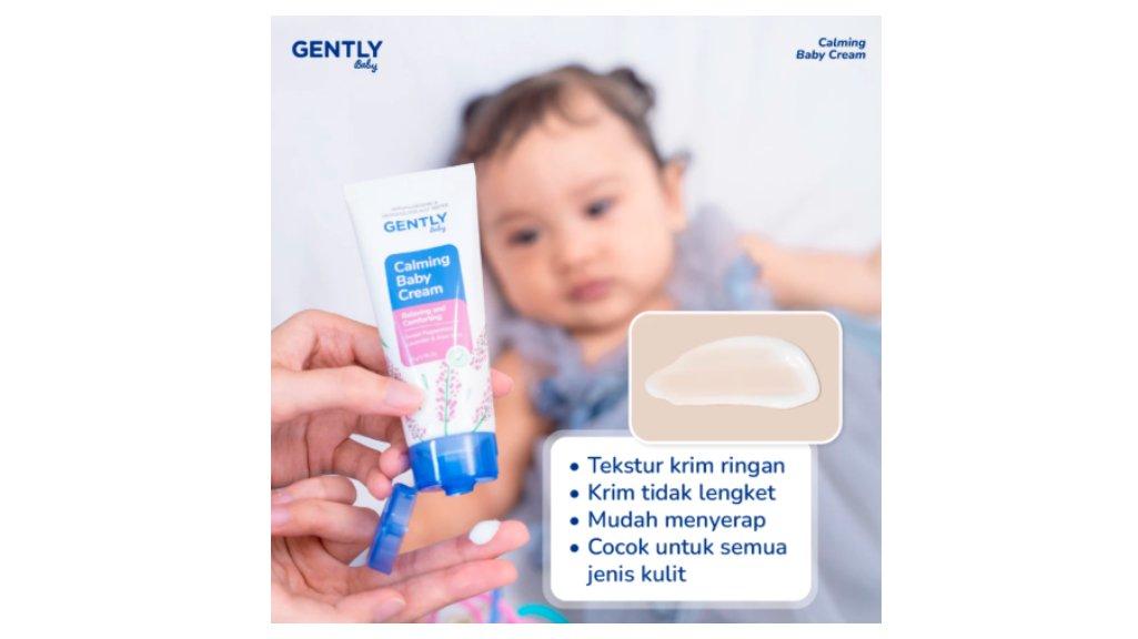 GENTLY Calming Baby Cream 50 g | Perlengkapan Bayi Newborn - Tidur Nyenyak - Nyaman untuk si Kecil
