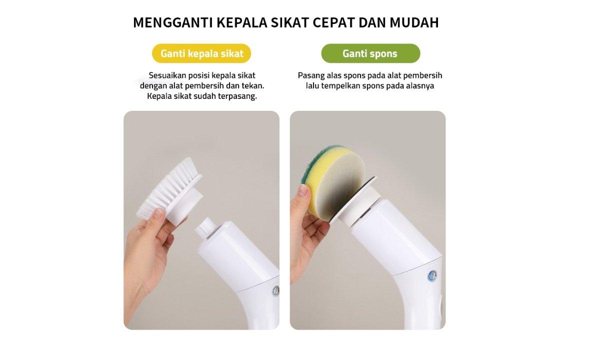 GM Bear Sikat Kamar Mandi Electric 6 in 1 hadir dengan berbagai keunggulan.