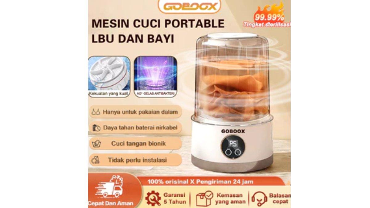 GOBOOX Mesin Cuci Mini Portable