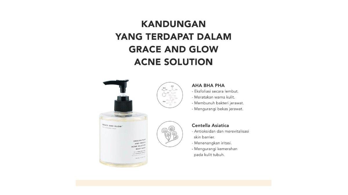 GRACE AND GLOW English Pear Anti Acne Solution Body Wash