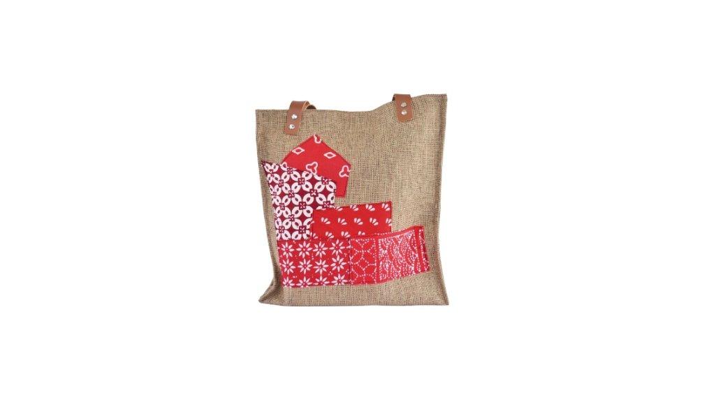 Gania Totebag Bahan Goni Batik Katun