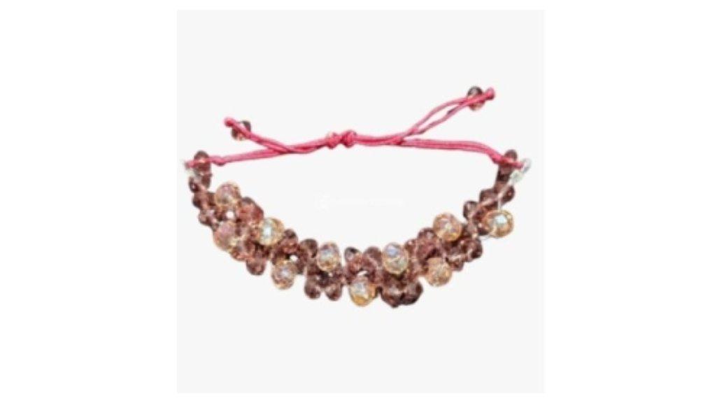 Gelang Tali Kristal Pink dari JCraft