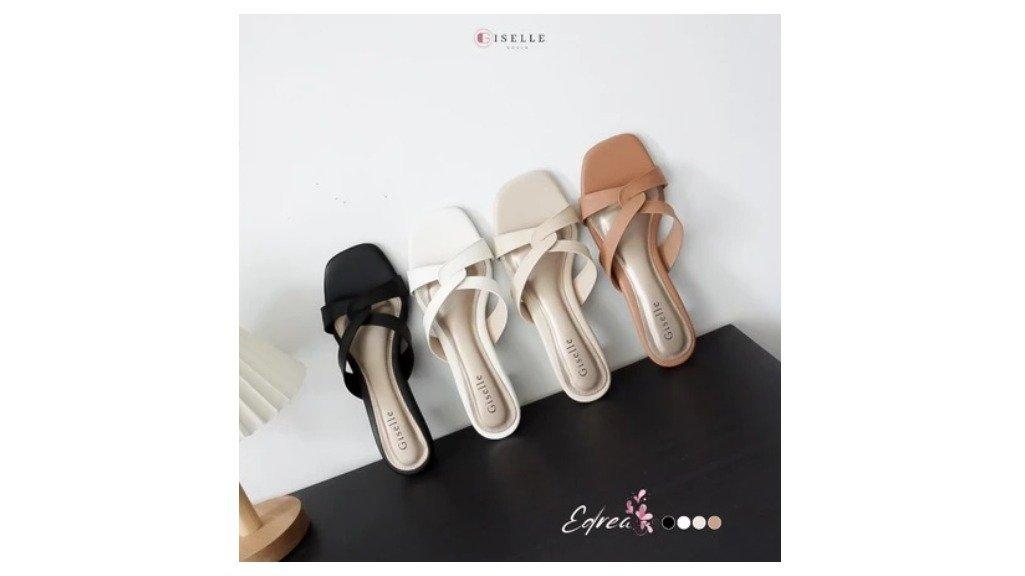 Giselle Colls - Edrea Sandal Heels Wanita 3 cm