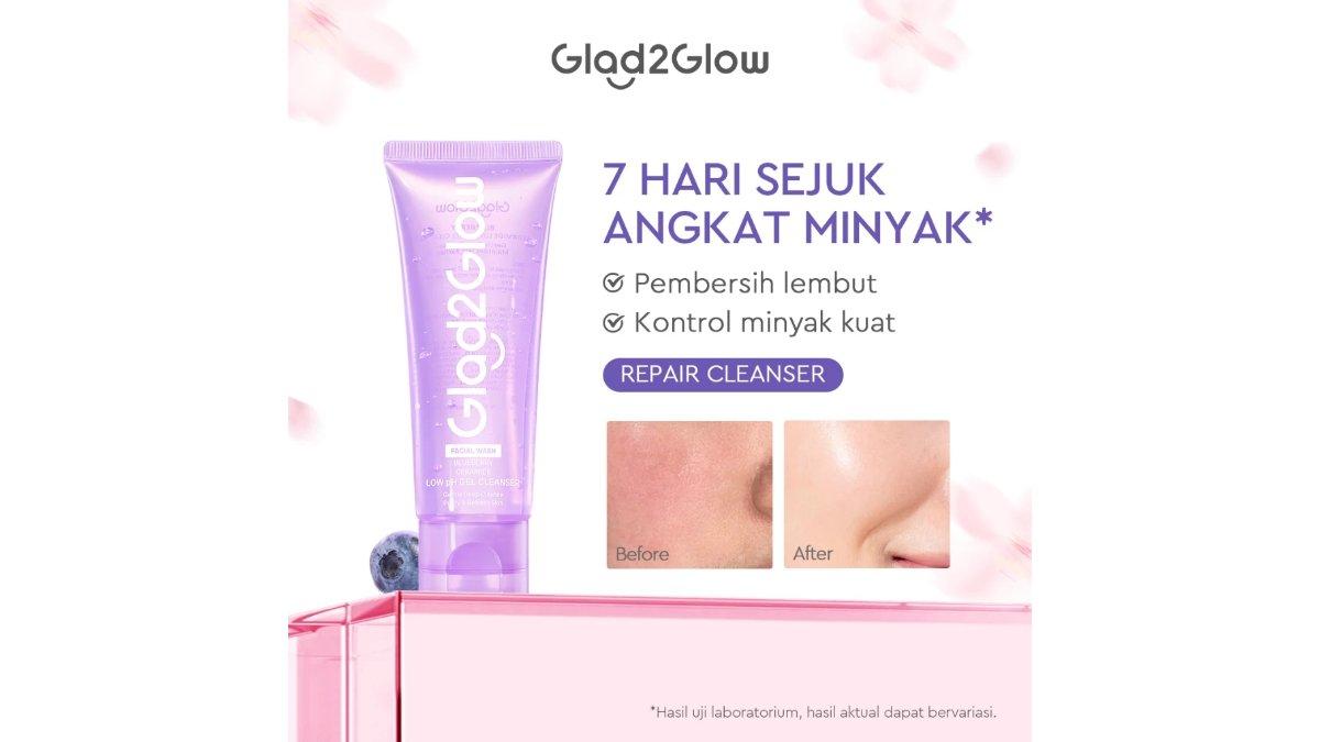 Glad2Glow Blueberry Ceramide Low pH Gel Cleanser