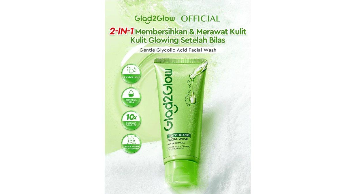 Glad2Glow Glycolic Acid Facial Wash
