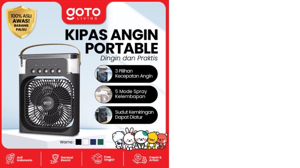 Goto Travia Air Cooler Fan Kipas AC Mini Portable Pendingin Ruangan