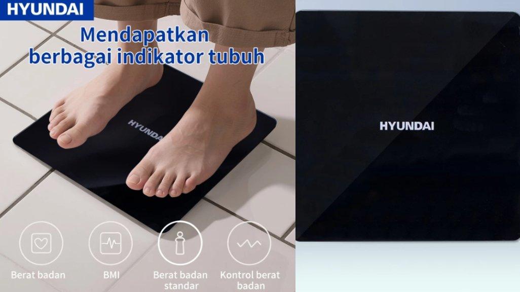 HYUNDAI Timbangan badan digital Weight Scale digital alat ukur 180KG timbangan elektronik berat badan