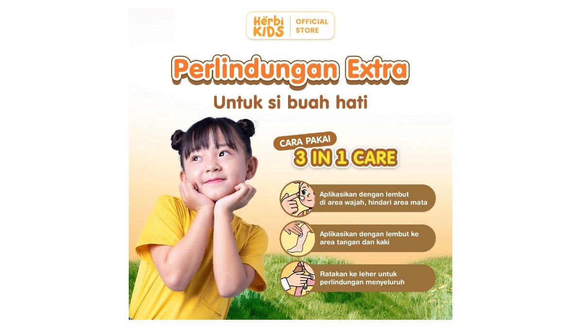 Herbikids 3 in 1 Face and body lotion perlindungan ekstra untuk di buah hati
