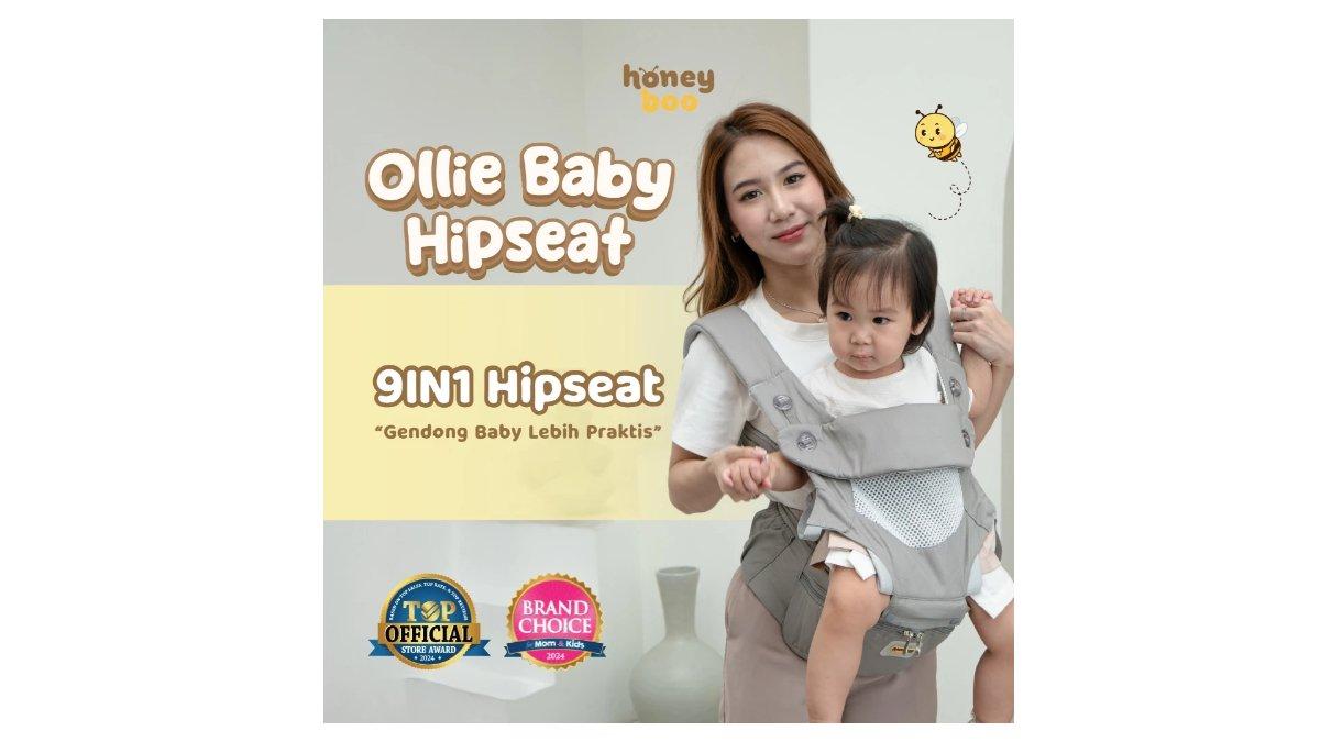 Honey Boo - Gendongan Bayi Depan Gendongan Ollie Baby Hipseat Premium