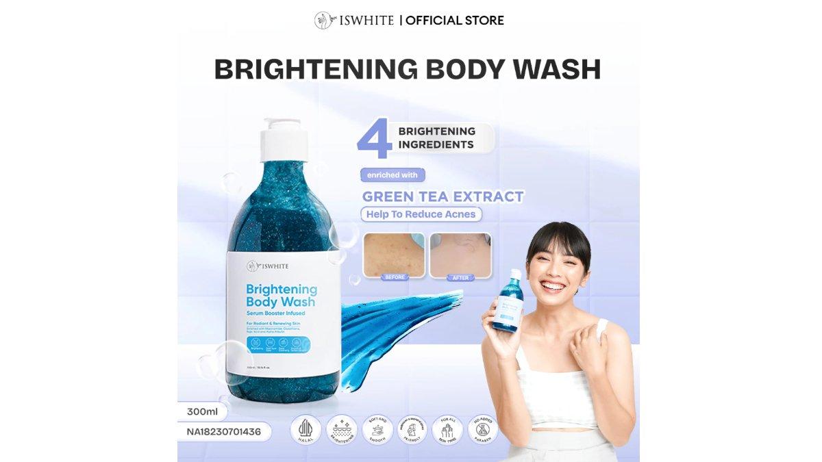 ISWHITE Brightening Body Wash Serum Booster Infused