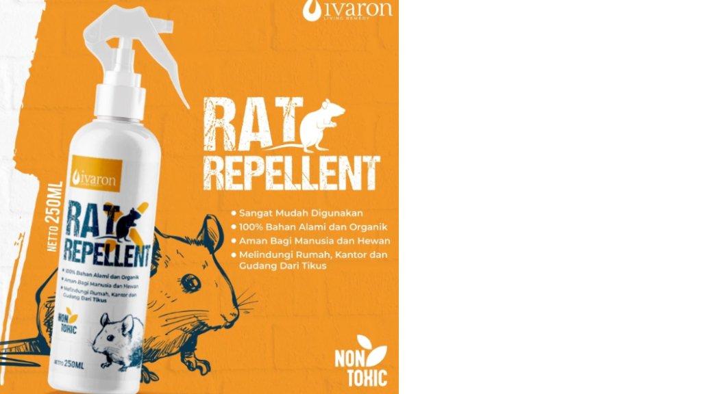 IVARON Pengusir Tikus Spray Obat Pembasmi Rodent Rumah Mobil Semprotan Anti Rat Repellent 250ML