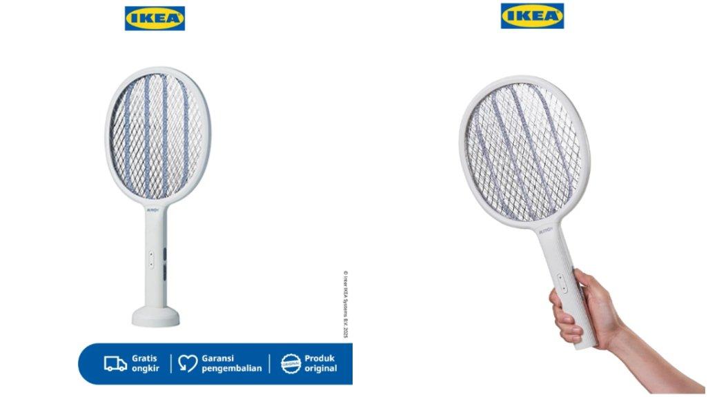 Ikea Dutron Raket Nyamuk Putih Mosizap Plastik ABS