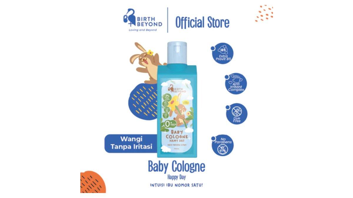 Ilustrasi Birth Beyond Baby Cologne Happy Days, rekomendasi cologne aman dan tahan lama