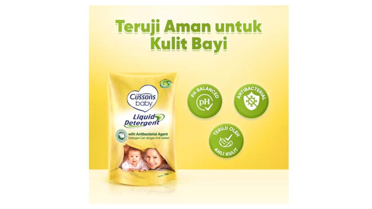 Ilustrasi Cussons Baby Liquid Detergent Antibacterial - Deterjen Bayi 700ml