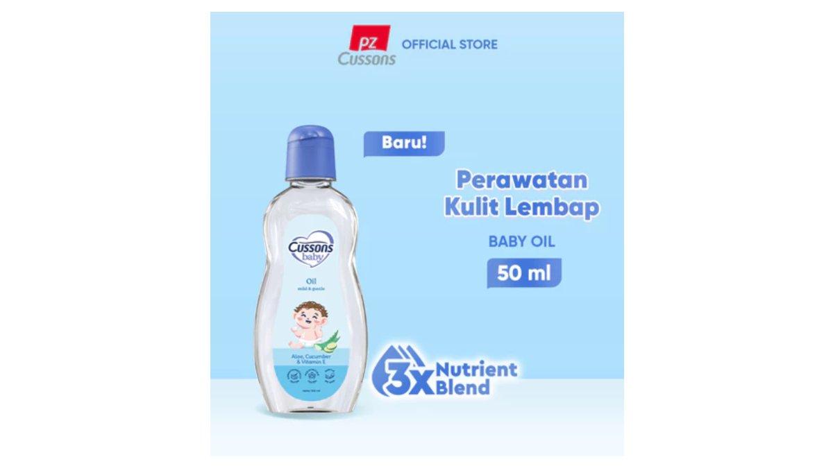 Ilustrasi Cussons Baby Oil Mild & Gentle untuk memijat si Kecil