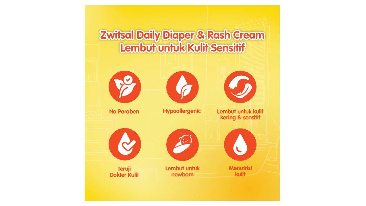 Ilustrasi Daily Diaper and Rash Cream lembut untuk kulit sensitif