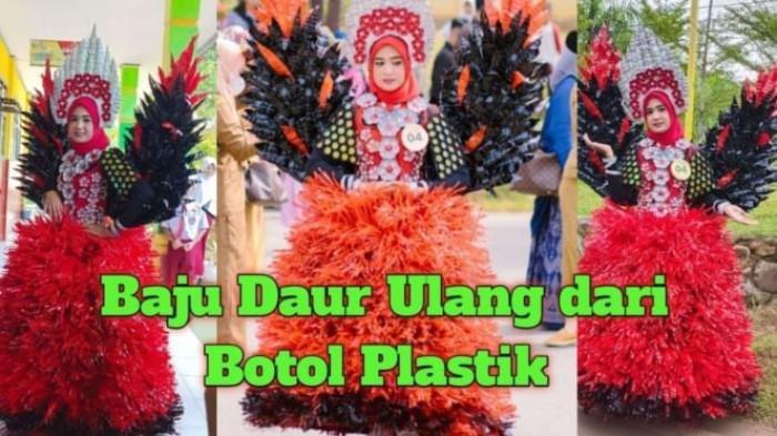 Ilustrasi Ide Kostum Karnaval Garuda dari Botol Plastik