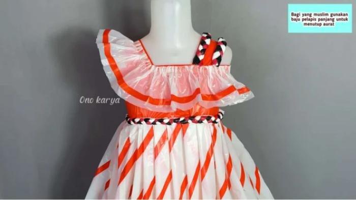 Ilustrasi Ide Kostum Karnaval dari Plastik Kresek