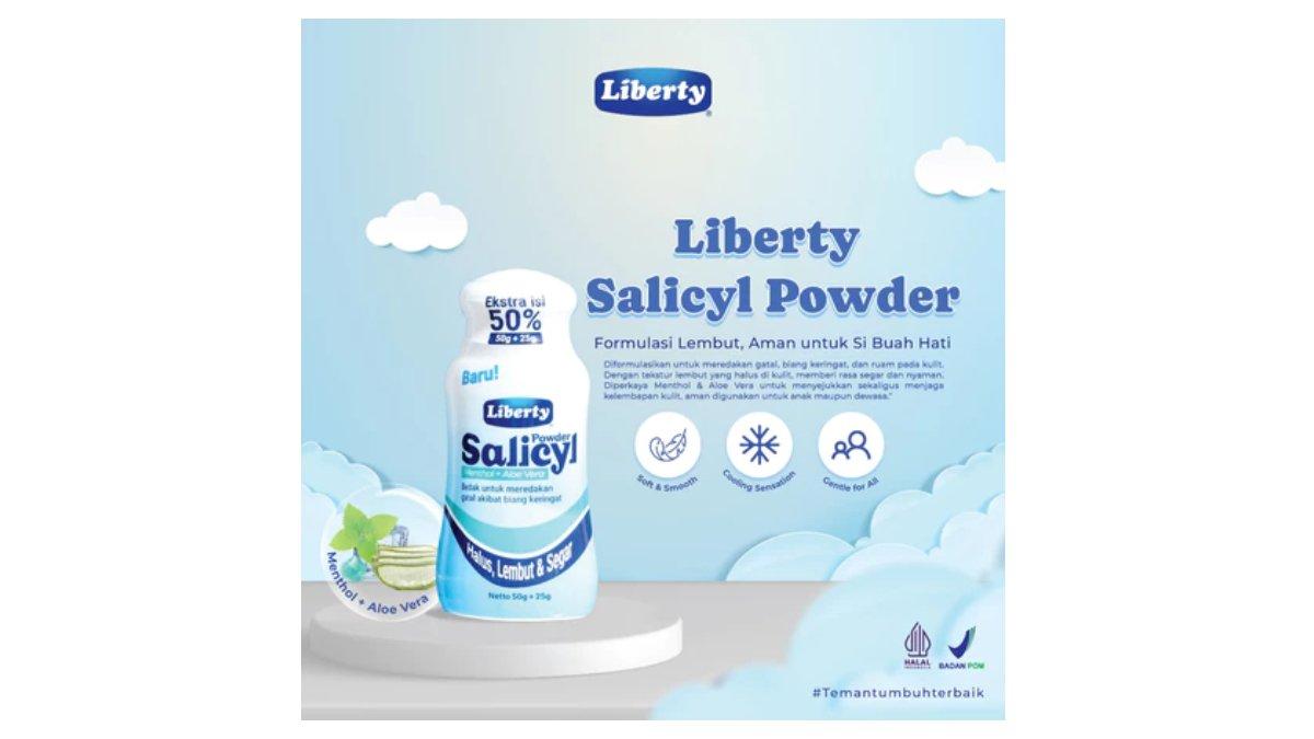 Liberty Bedak Salicyl 50 + 25 gram - Bedak Gatal Biang Keringat