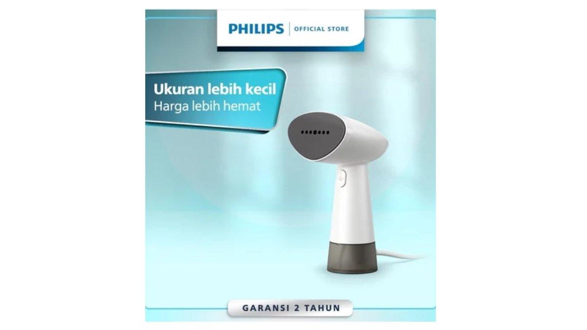 Ilustrasi Philips Handheld Steamer STH1010 - setrika uap yang ringan