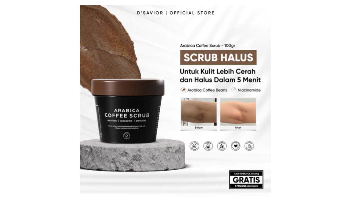 Review Lengkap DSavior Arabica Coffee Scrub: Manfaat, Kelebihan, hingga Kekurangan - Tribunshopping.com