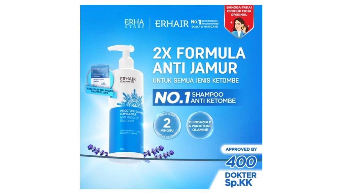 Review Lengkap ERHAIR Scalperfect Anti Dandruff Shampoo: Efektif Atasi Ketombe - Tribunshopping.com