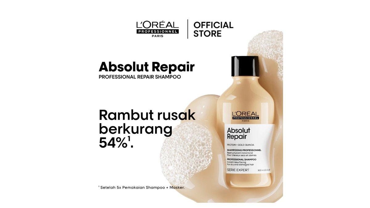 Review LOreal Paris Absolut Repair Shampoo: Manfaat, Kelebihan, hingga Kekurangan - Tribunshopping.com