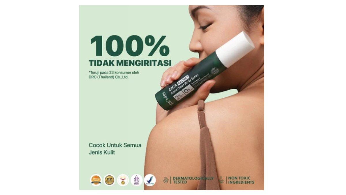 Review Lengkap NPURE Cica Bacne Spray: Solusi Praktis untuk Jerawat Punggung - Tribunshopping.com