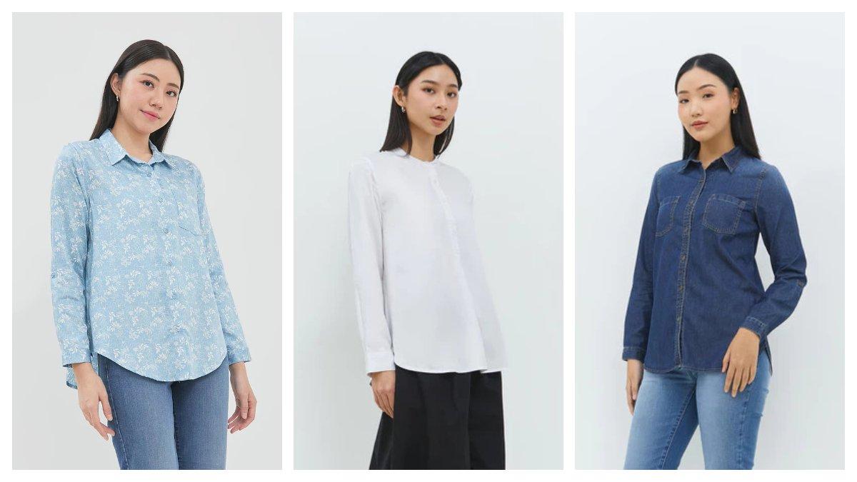 5 Rekomendasi Kemeja Wanita Geela Official: Cocok untuk Kerja hingga Casual Look - Tribunshopping.com