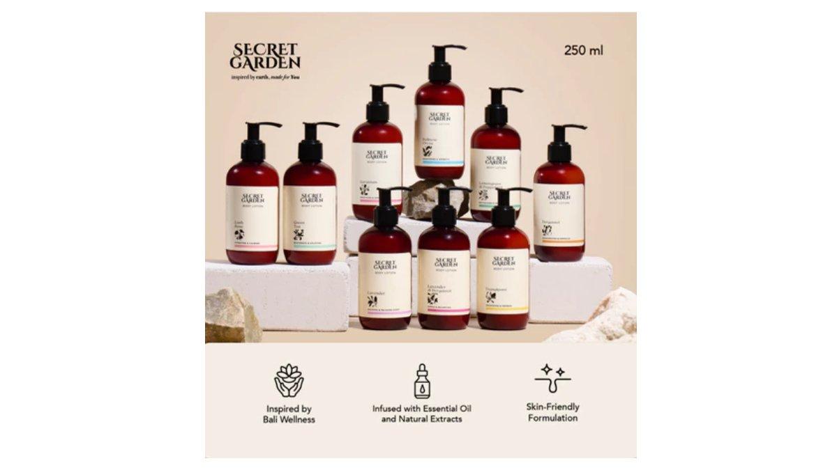 Ilustrasi Secret Garden Body Lotion 250ml dengan 9 varian