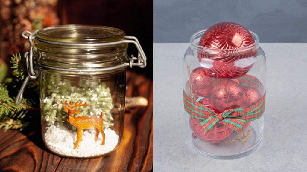 Ilustrasi dekorasi Natal.