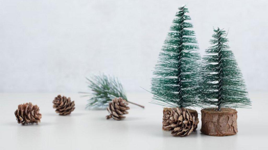 Ilustrasi dekorasi Natal.