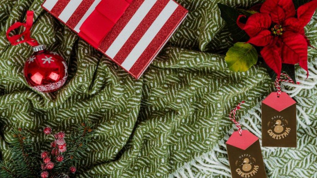 Ilustrasi dekorasi Natal.