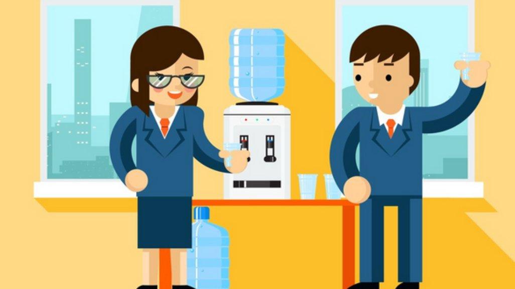 Ilustrasi dispenser air.