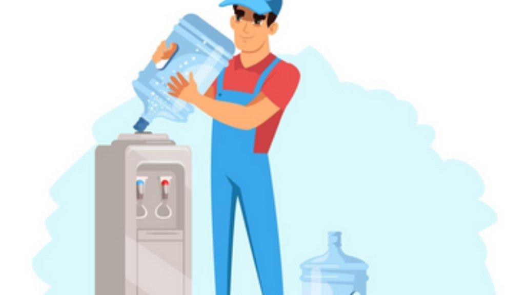 Ilustrasi dispenser air.