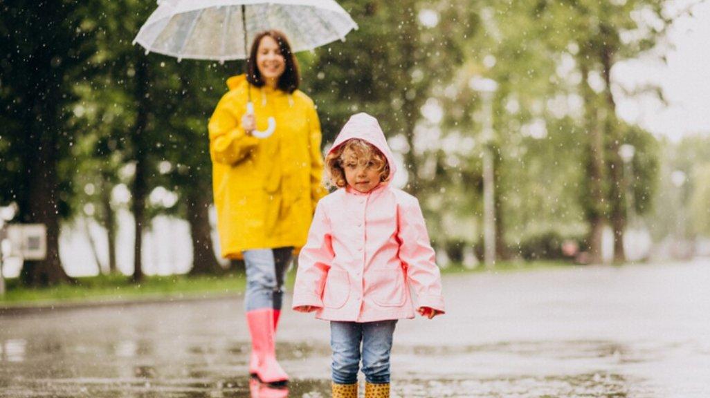 Ilustrasi jas hujan.