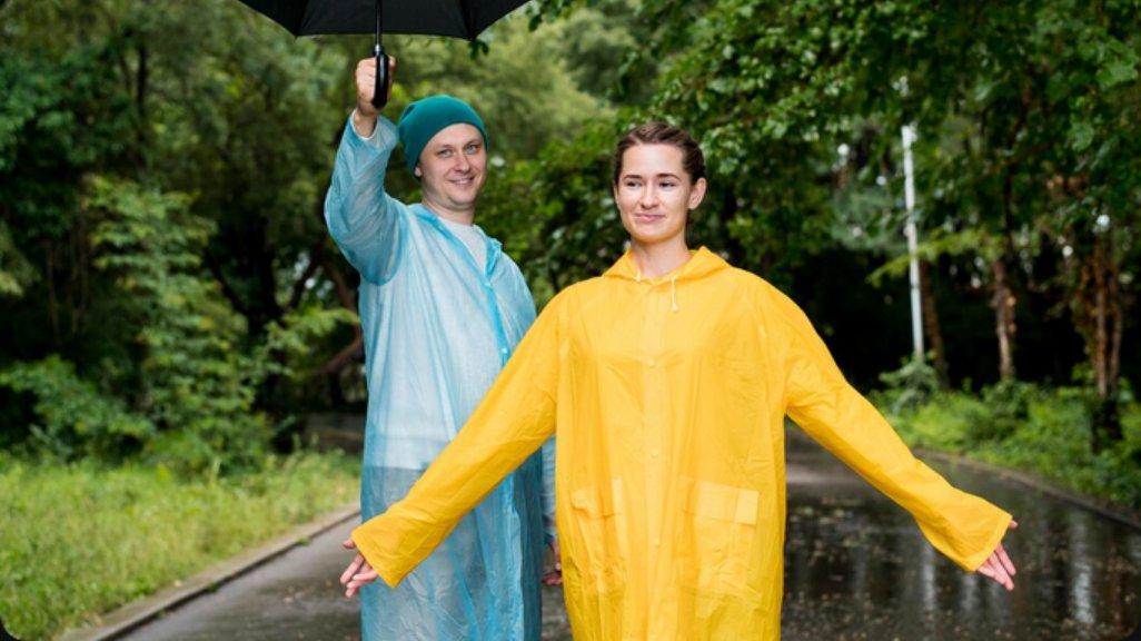 Ilustrasi jas hujan.