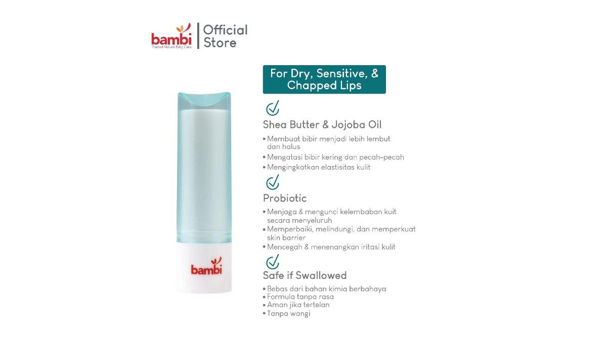 Ilustrasi kandungan utama produk Bambi Baby Vegan Lip Balm