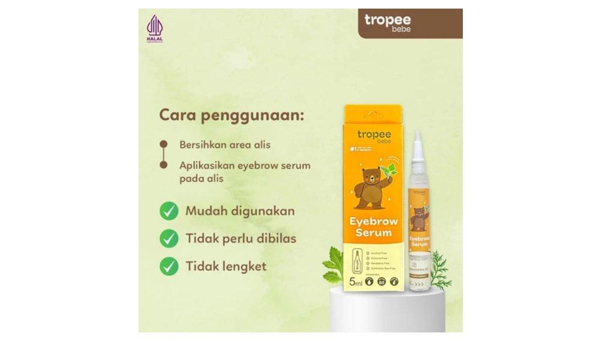 Ilustrasi kelebihan dari produk Tropee Bebe Eyebrow Serum 5ml