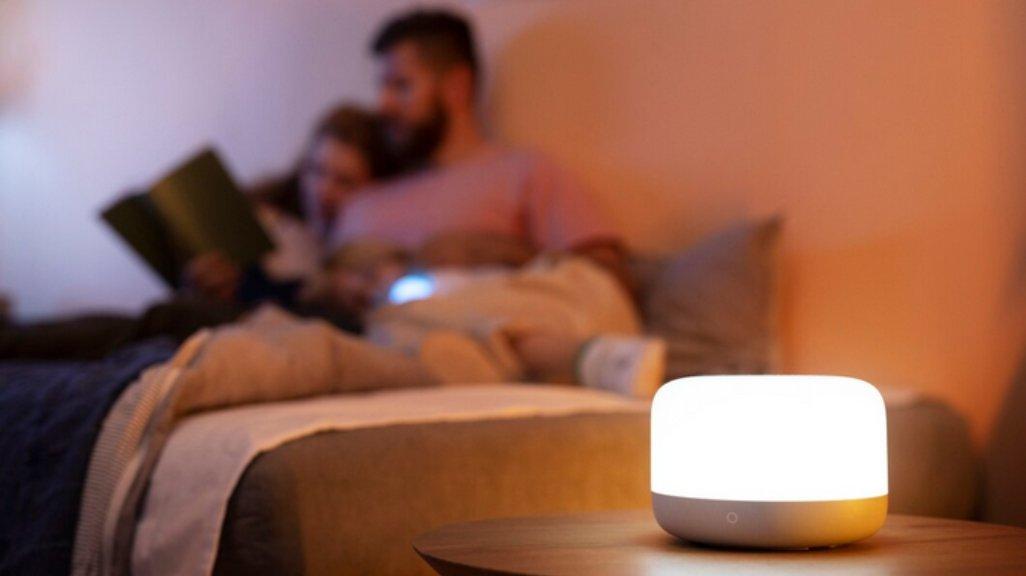 Ilustrasi lampu tidur.