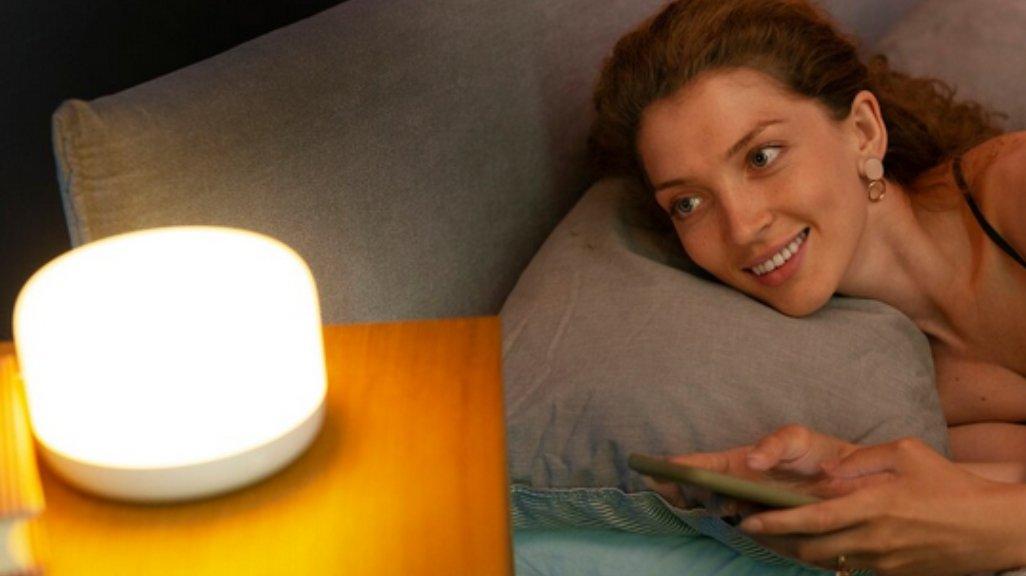 Ilustrasi lampu tidur.