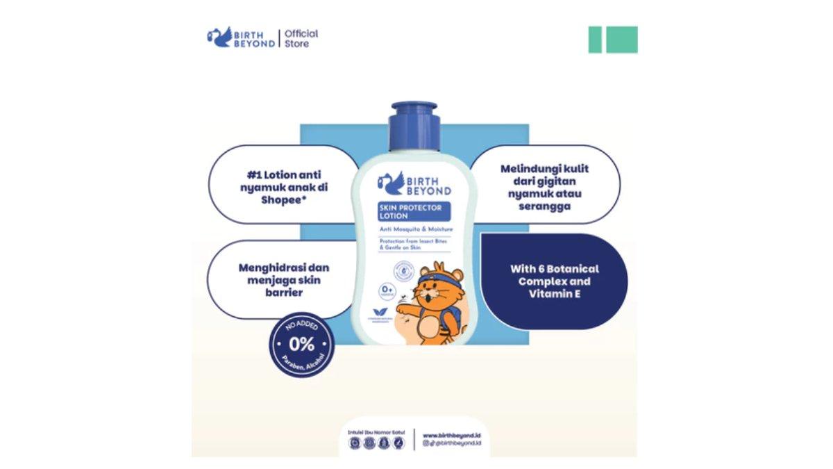 Ilustrasi manfaat dan kelebihan dari produk Birth Beyond Skin Protector Lotion
