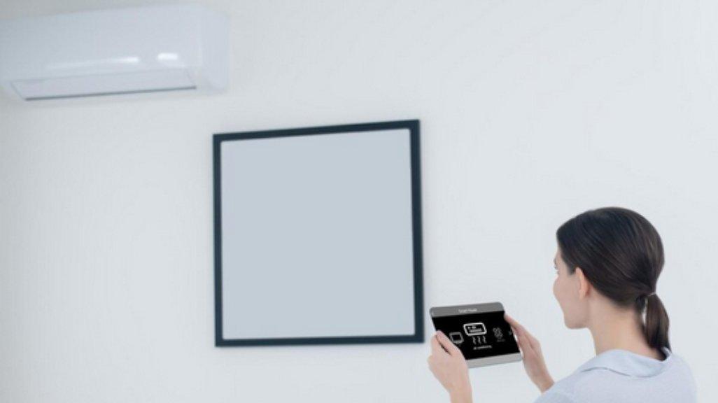 Ilustrasi mengatur suhu dan modeAC