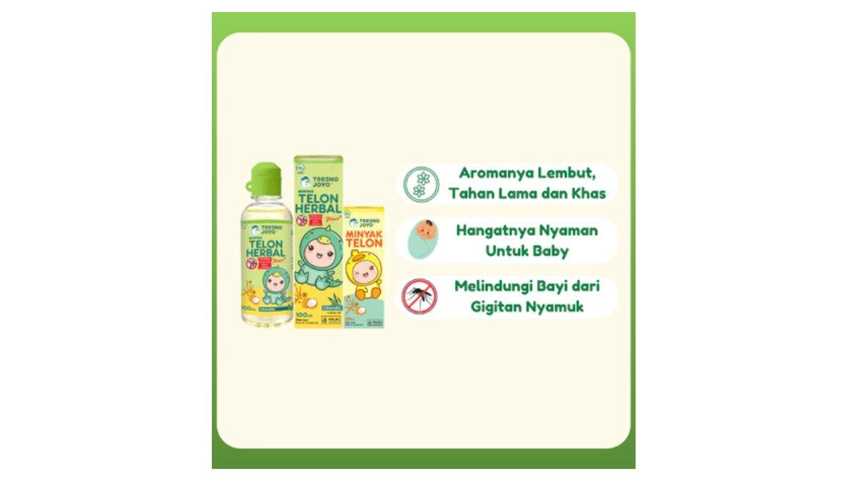 Ilustrasi minyak telon Tresno Joyo, telon herbal plus citronella 100ml