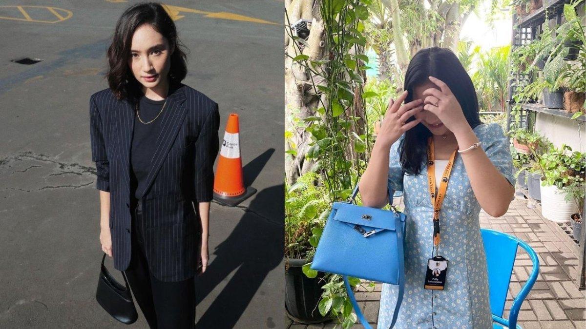 Ilustrasi outfit stylish untuk pergi ke kantor.