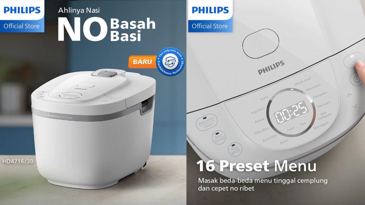 PHILIPS Rice Cooker 1.8 L HD4716/30