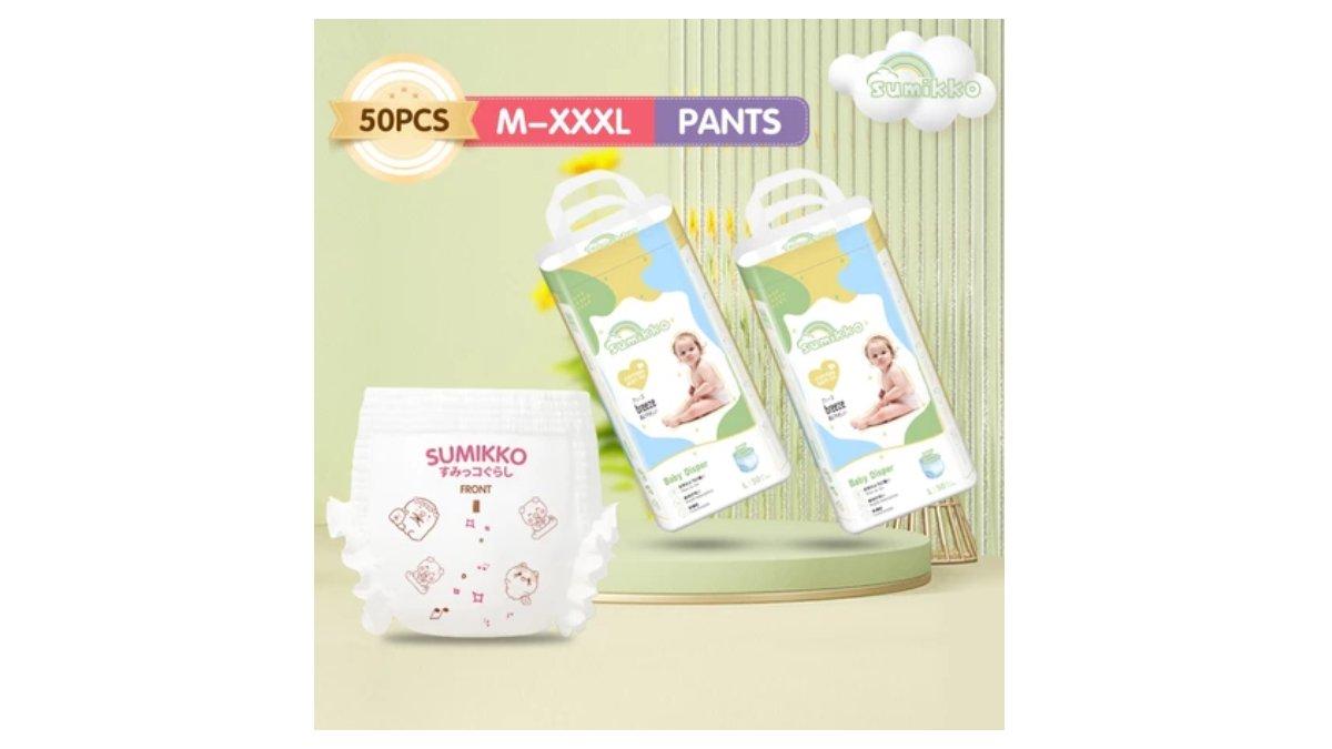 Ilustrasi popok bayi Sumikko melindungi kulit bayi dari kekeringan dan iritasi