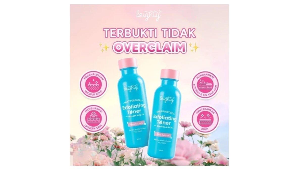 Ilustrasi produk Brighty Multipurpose Exfoliating Toner Pemutih badan