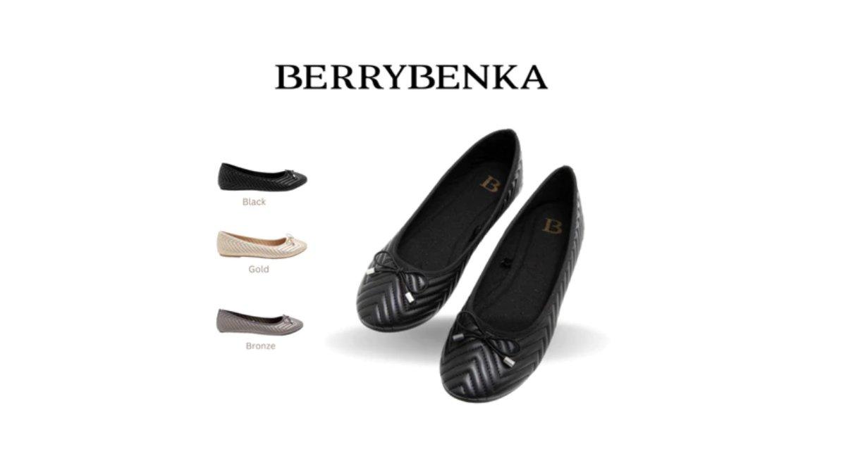 Ilustrasi rekomendasi Berrybenka Flatshoes Sofia Manny Ballerina Quilted